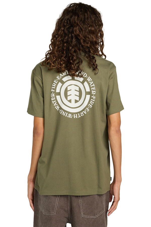 Element T-shirt de manga curta bege