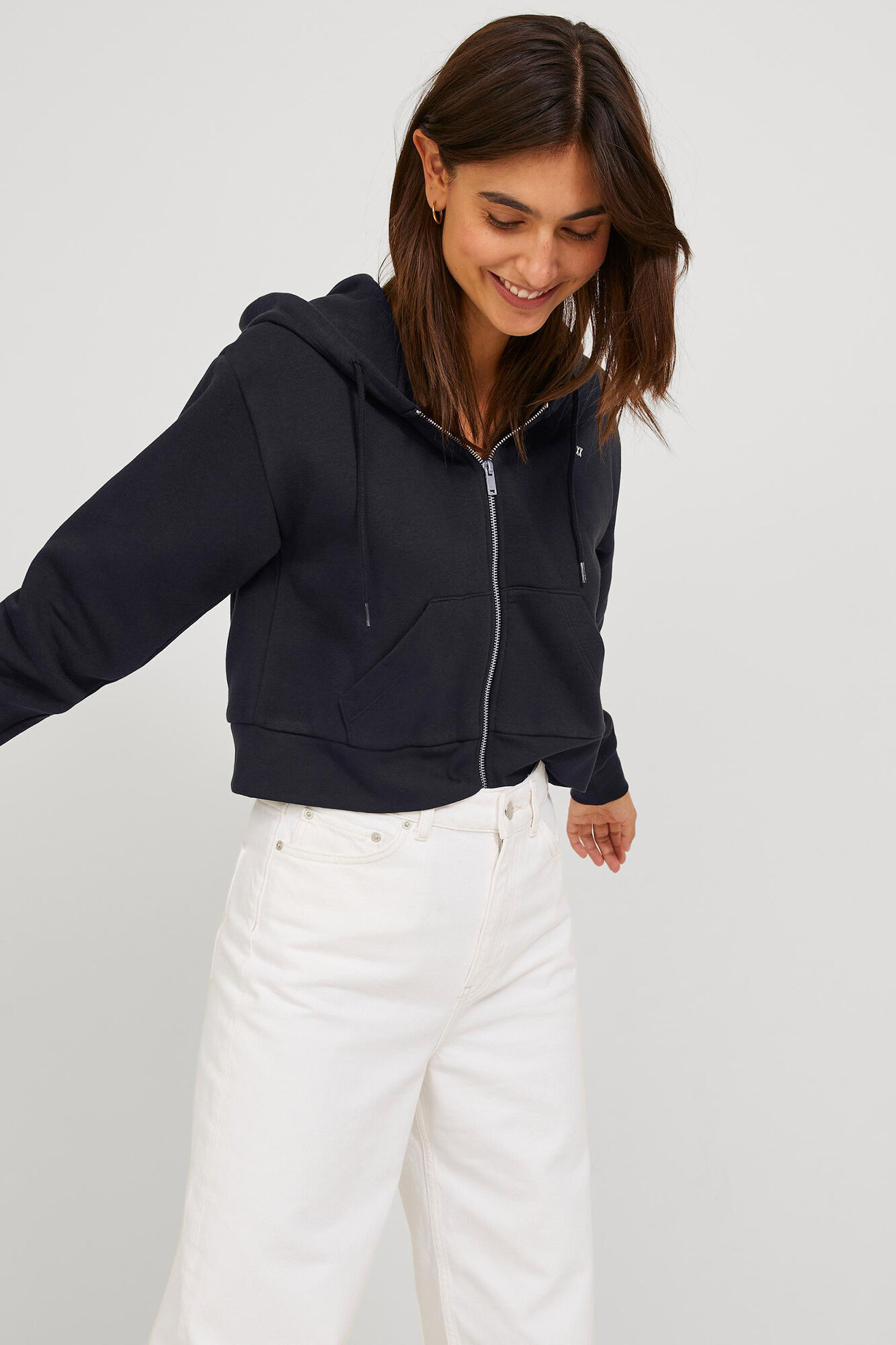 Jack & Jones Sudadera crop con capucha