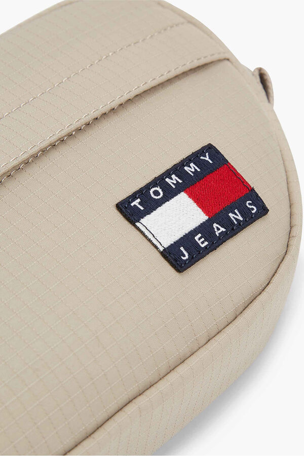Tommy Jeans Ri&ntilde;onera con logo kaki