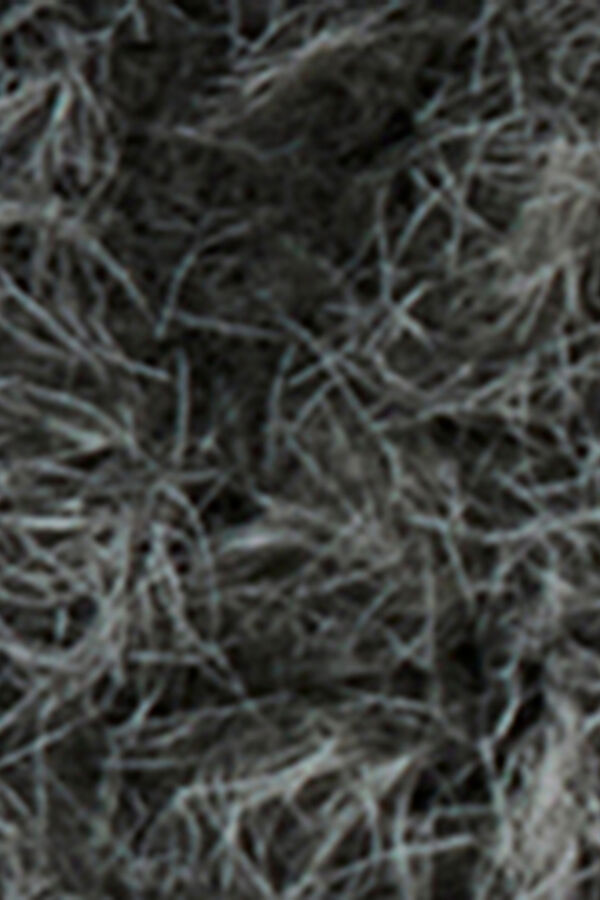 Koton Sobretudo curto de pele de borrego cinzento