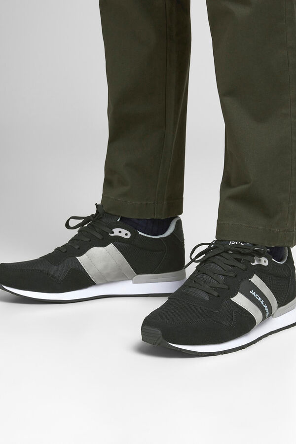 Jack & Jones Zapatillas deportivas con franjas laterales negro