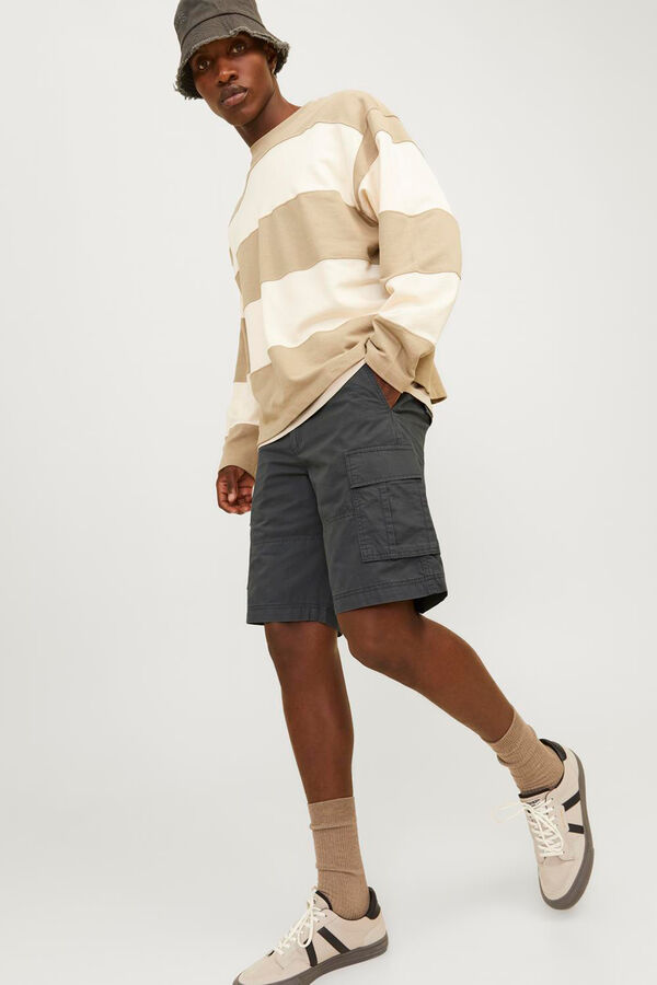 Jack & Jones Pantal&oacute;n corto tipo cargo negro