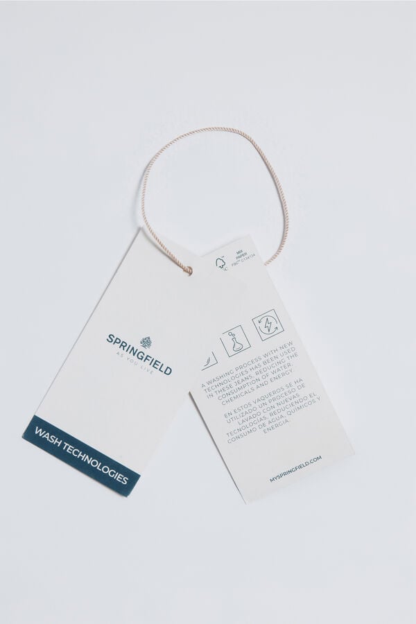 Springfield Pantalones cargo algod&oacute;n kaki