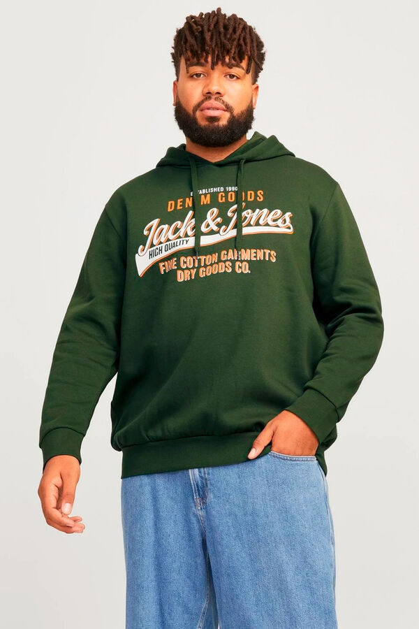 Jack & Jones PLUS Sudadera estándar fit Plus verde