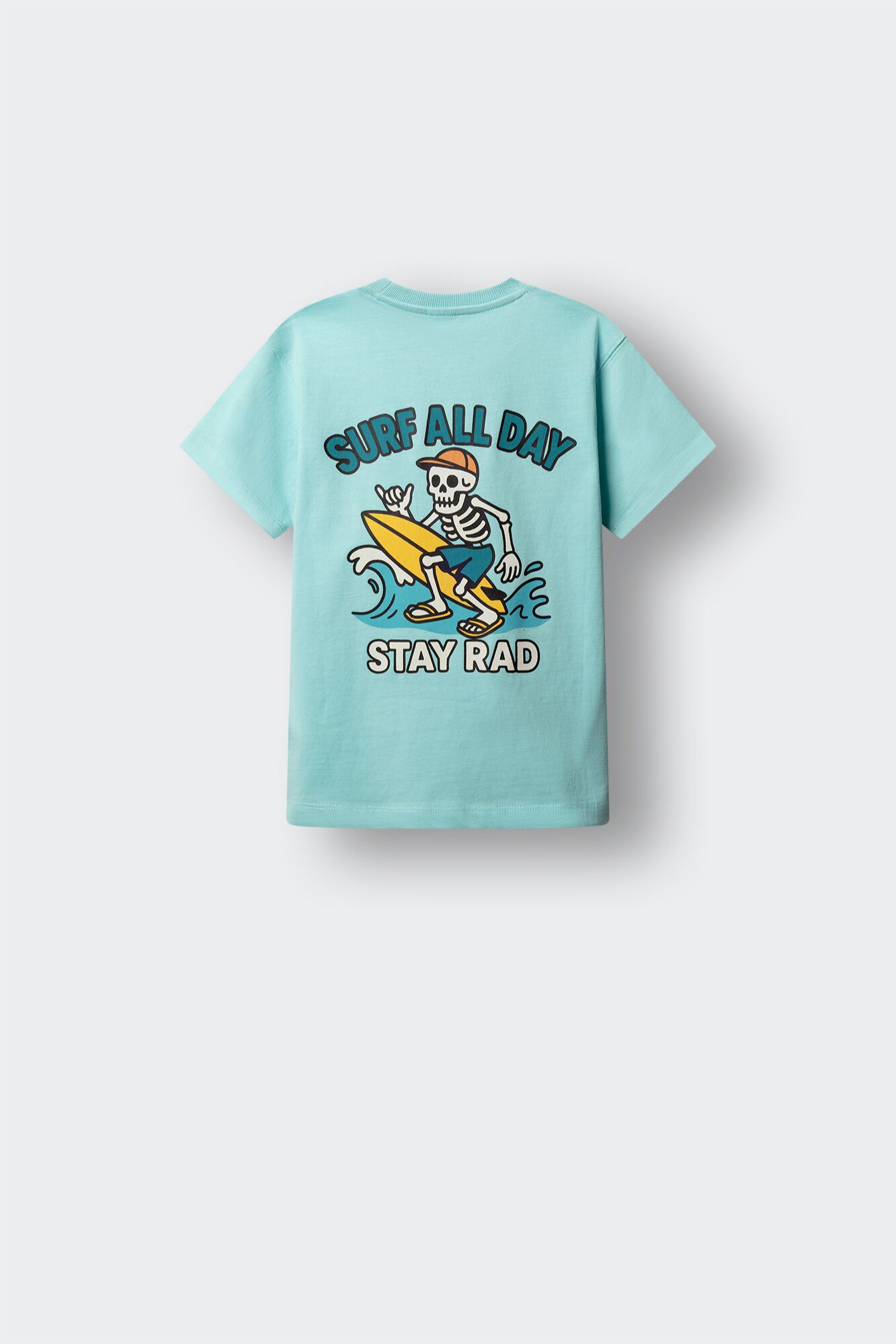 Springfield Kids T-shirt de manga curta com caveira surfista para menino