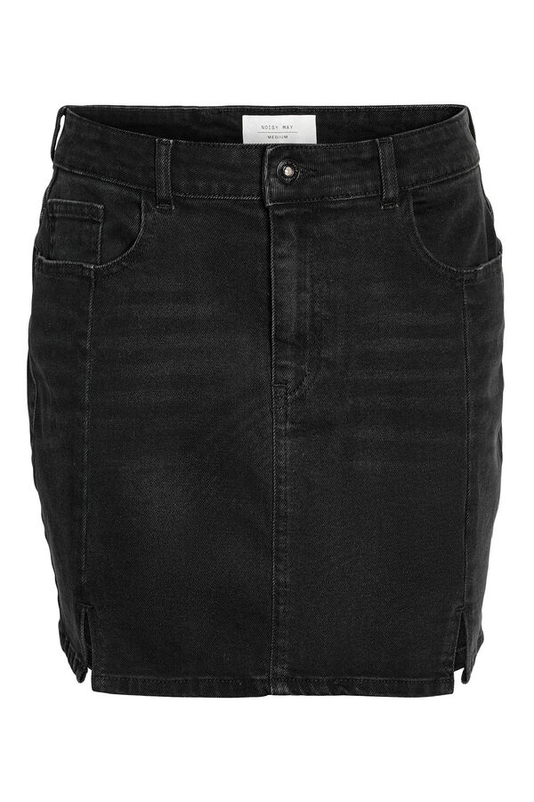 Noisy May Saia curta jeans preto