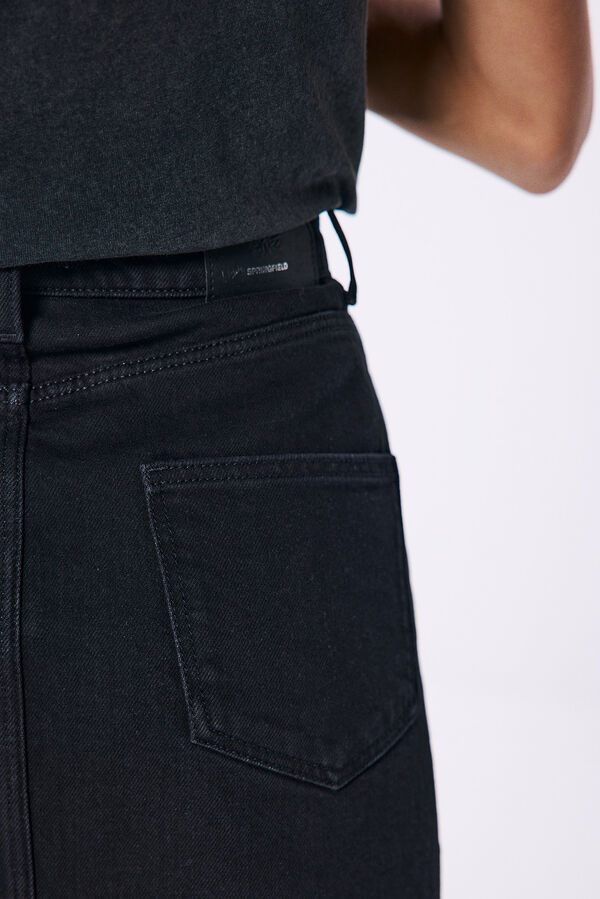 Springfield Falda mini vaquera negro
