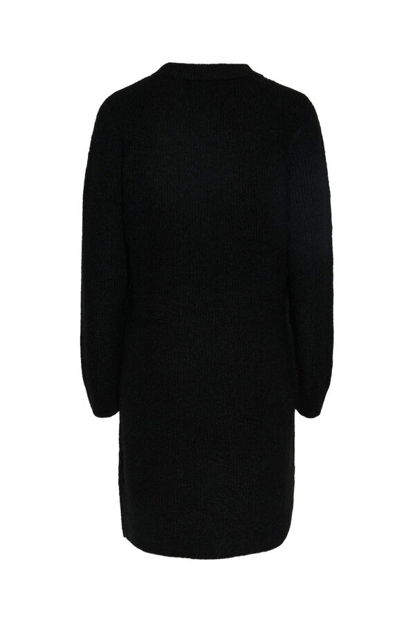 Pieces Vestido curto de malha preto