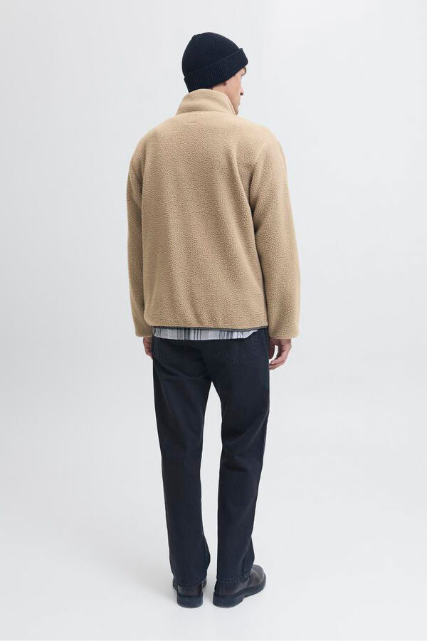 JJ REBEL Casaco Teddy cinzento