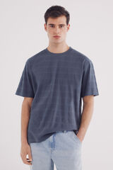 Springfield Camiseta raya piqué azul