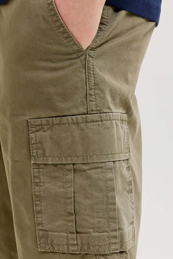 Jack & Jones Junior Bermuda cargo militar verde