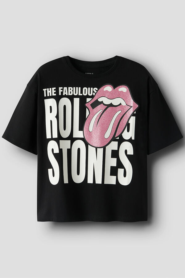Name It Camiseta Rolling Stone de ni&ntilde;a negro