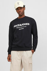 Jack & Jones Sweatshirt padr&atilde;o  preto