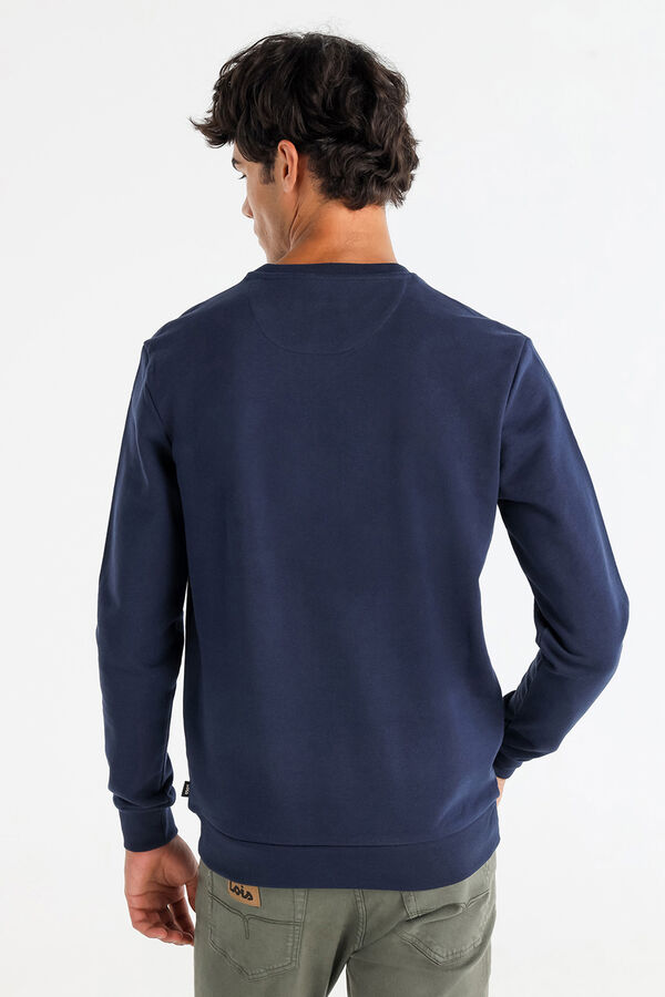 Lois Sweatshirt gola caixa azul