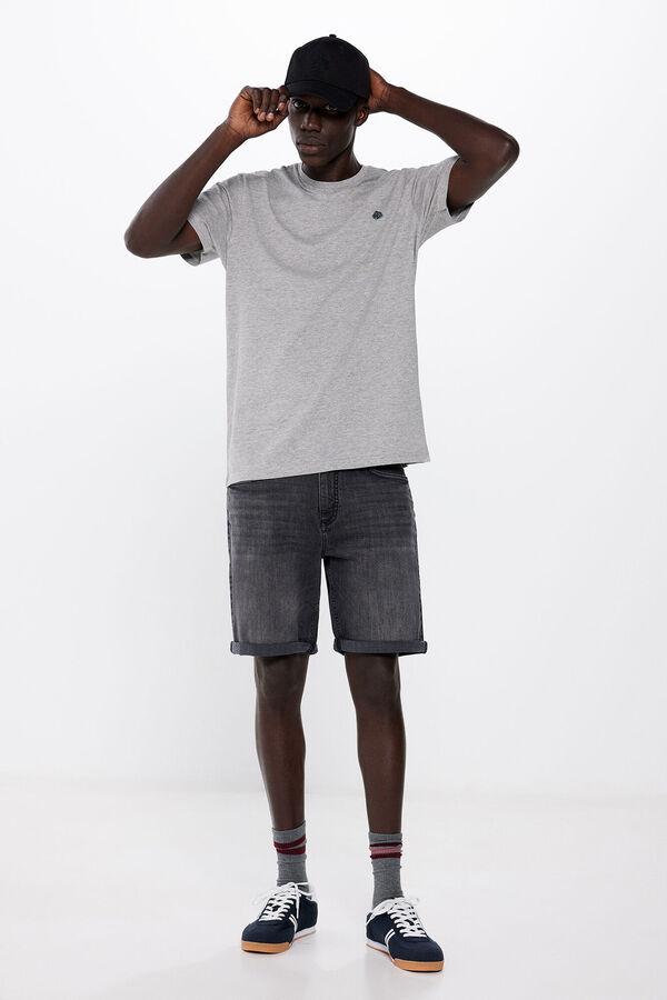 Springfield Camiseta b&aacute;sica logo gris