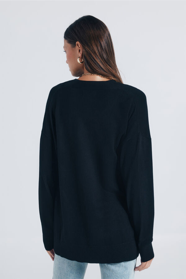Springfield Cardigan abierto ligero negro