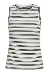 Pieces T-shirt de algod&atilde;o sem mangas branco