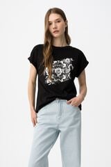 Tiffosi Camiseta estampada negro
