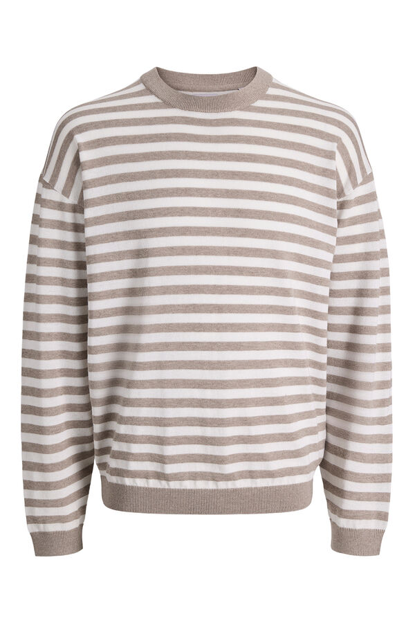 Jack & Jones Jersey b&aacute;sico de punto beige