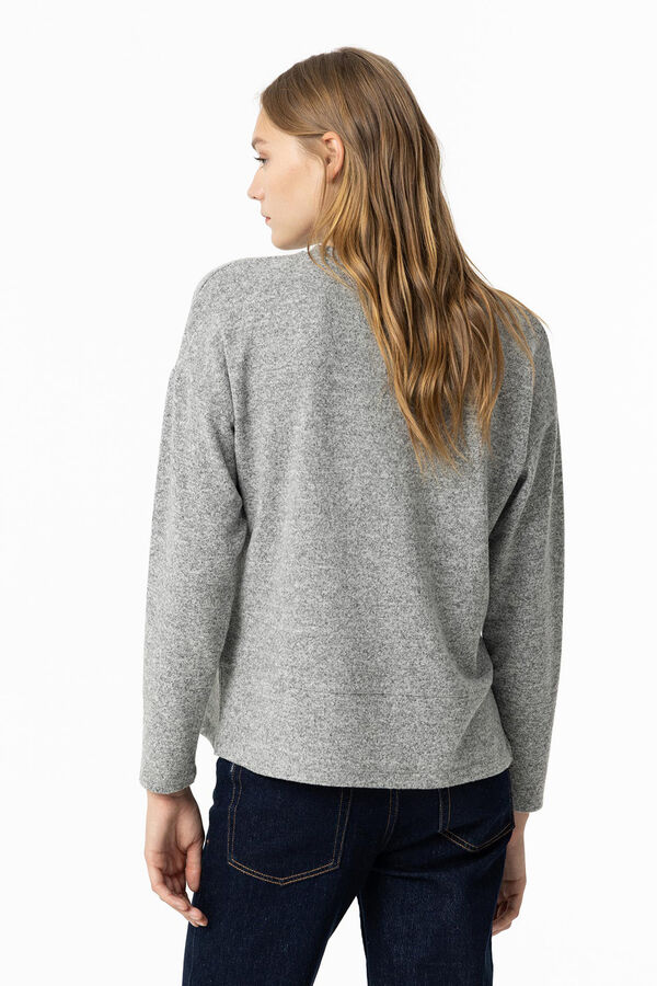 Tiffosi Camiseta De Punto con Aplicaci&oacute;n Met&aacute;lica gris