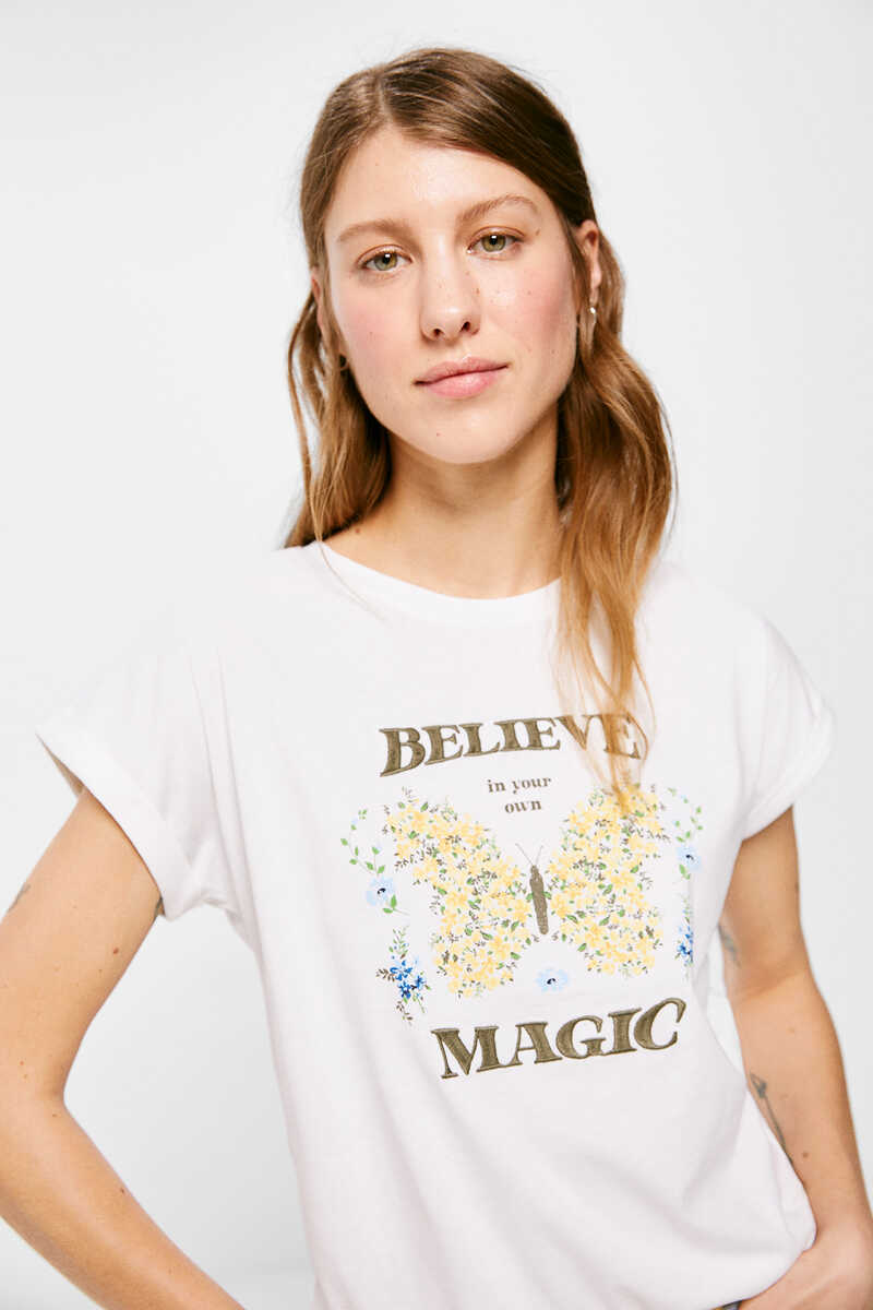 Springfield T-shirt "Believe" ocre