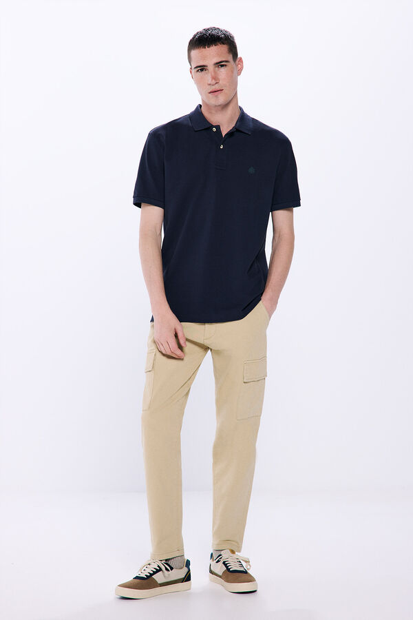 Springfield Polo piqu&eacute; b&aacute;sico regular fit azul