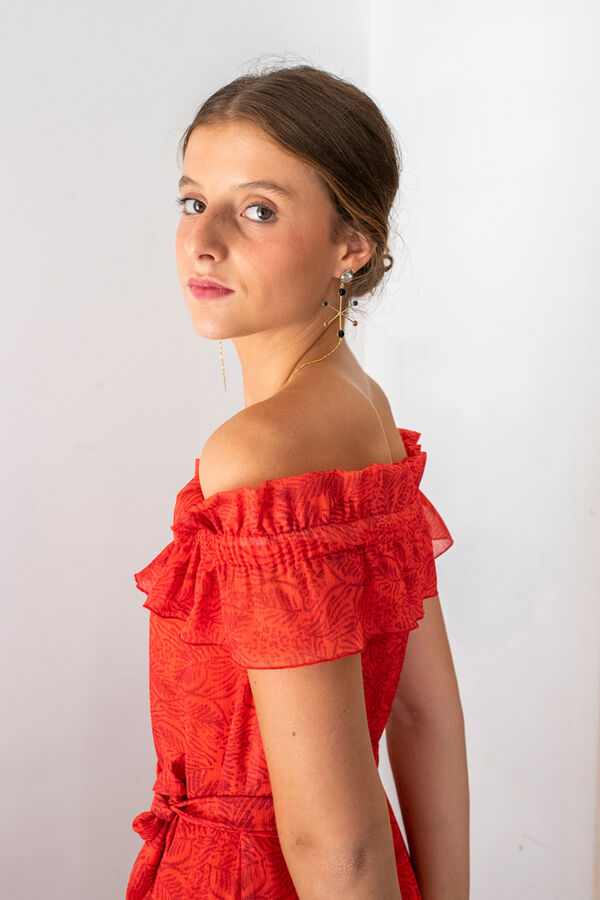 Cul Sac Vestido comprido midi castanho