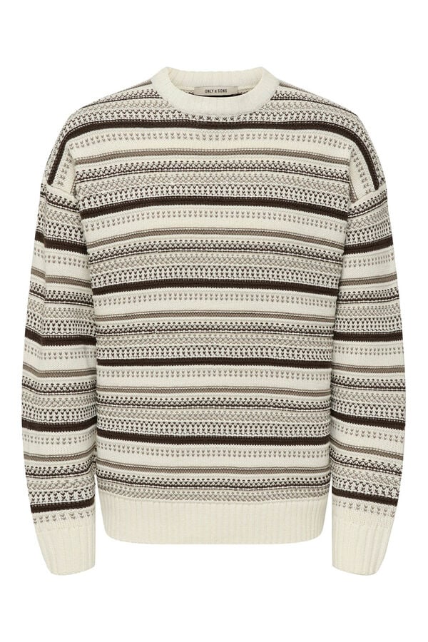 Only & Sons Jersey cuello redondo blanco