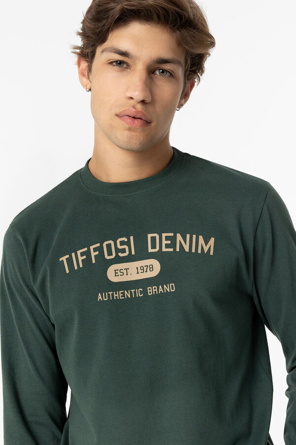Tiffosi T-shirt tato suave com estampado floral verde