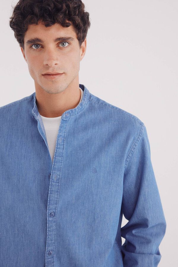 Springfield Camisa vaquera mao azul