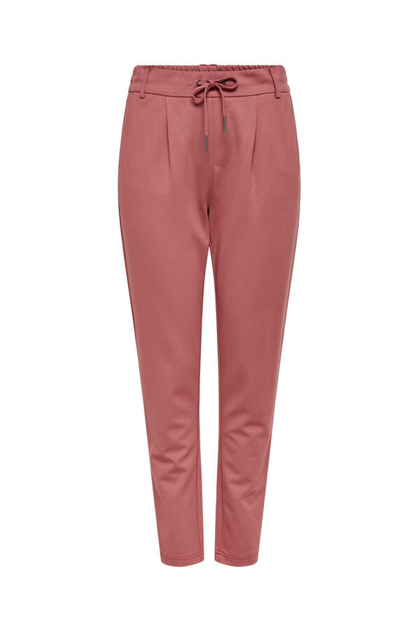 Springfield Pantalón fluído de corte clásico rojo