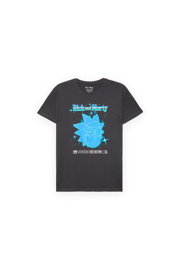 Inside Camiseta Estampado Rick And Morty gris