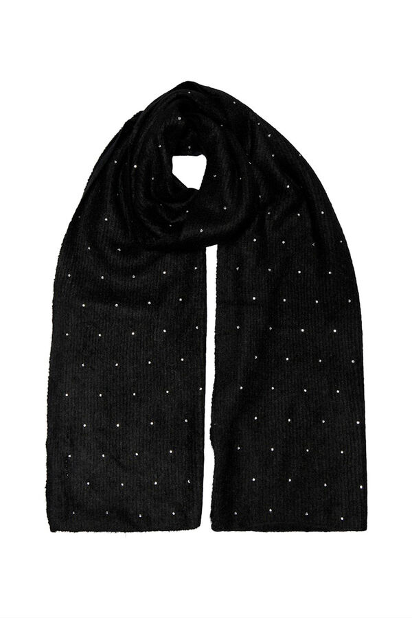 Only cachecol com glitter preto