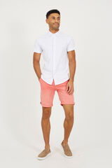 Brave Soul Calções básicos com cinco bolsos borgonha