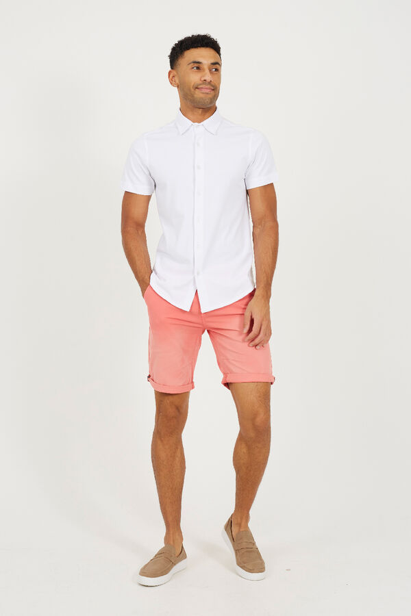 Brave Soul Calções básicos com cinco bolsos borgonha