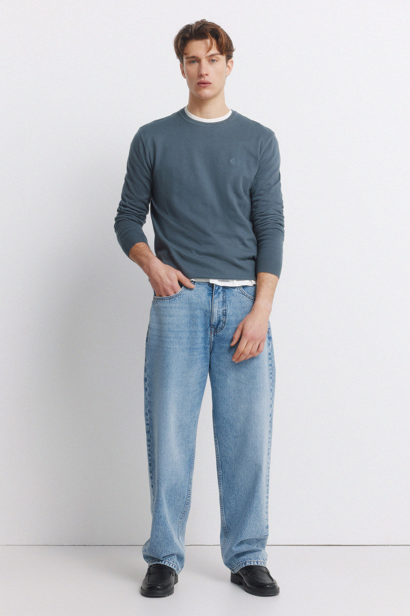 Springfield Jeans sobretingido perna larga