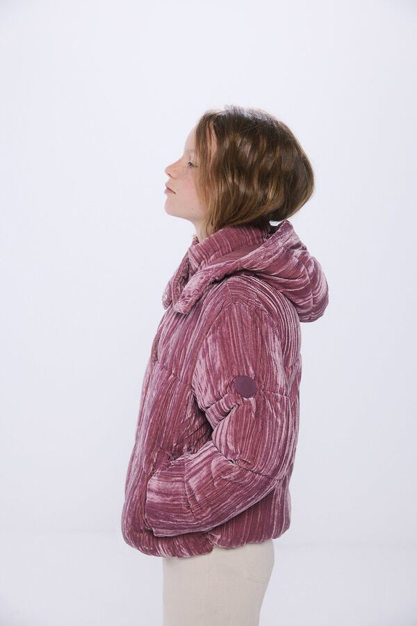 Springfield Kids Chaqueta acolchada velour ni&ntilde;a morado/lila