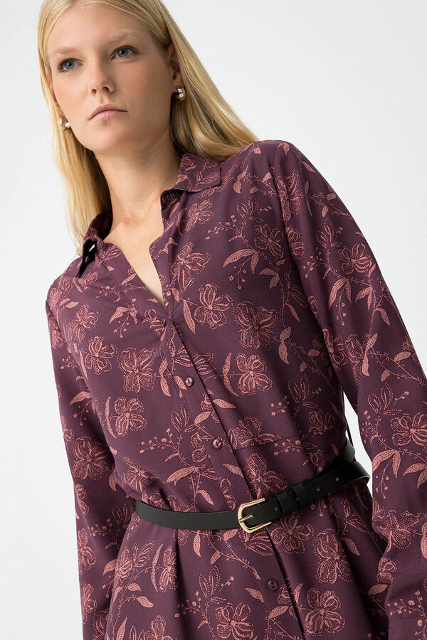 Tiffosi Vestido estampado con cintur&oacute;n estampado