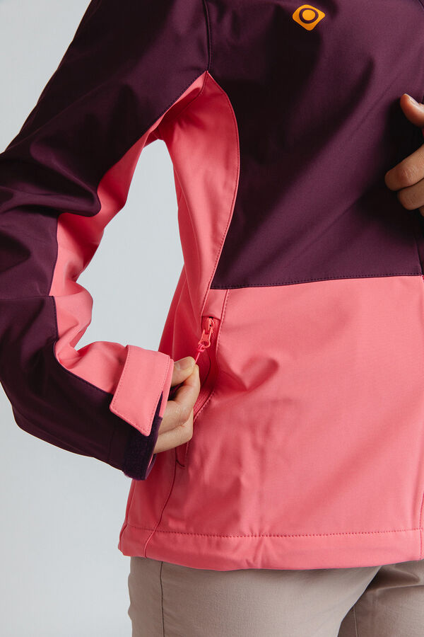 Izas Chaqueta softshell cortavientos acacia w burdeos