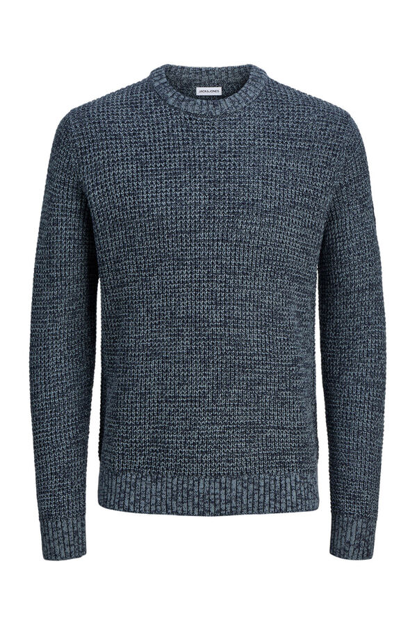 Jack & Jones Jersey b&aacute;sico de punto liso azul