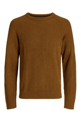 Jack & Jones Camisola de malha estruturada castanho