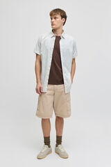 JJ REBEL Bermuda cargo relaxed fit gris