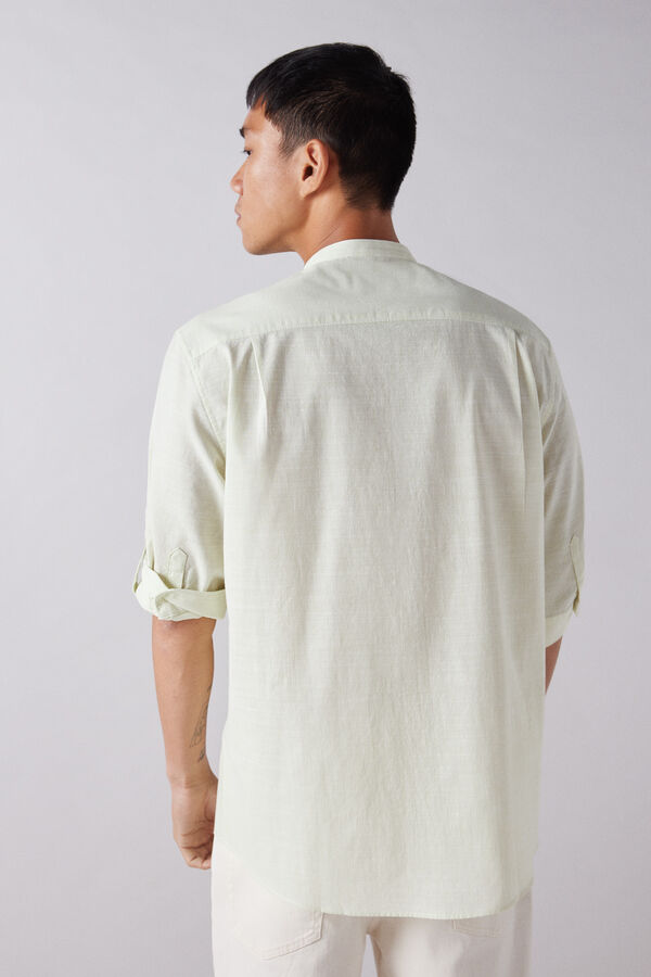 Springfield Camisa riscas manga 3/4 verde