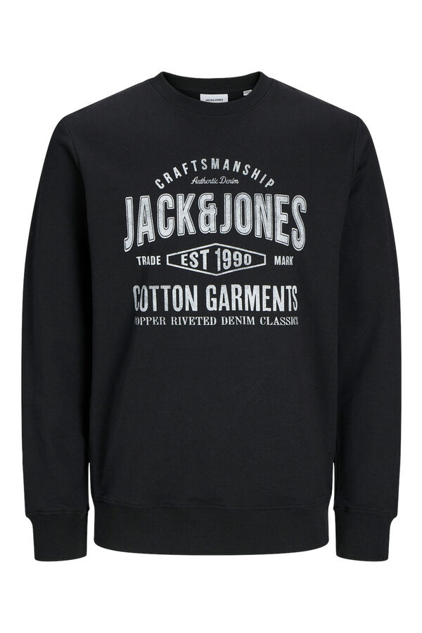Jack & Jones PLUS Sudadera est&aacute;ndar fit Plus negro