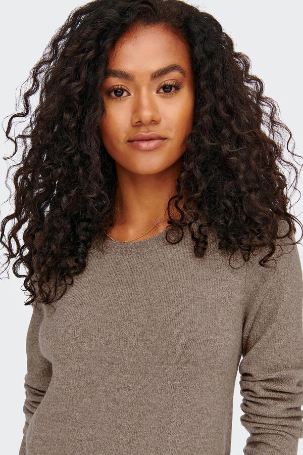 Only Vestido curto de malha cru