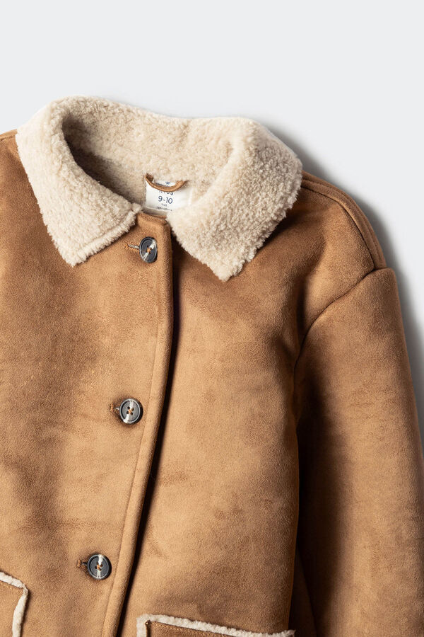 Springfield Kids Casaco dupla face para menina cru