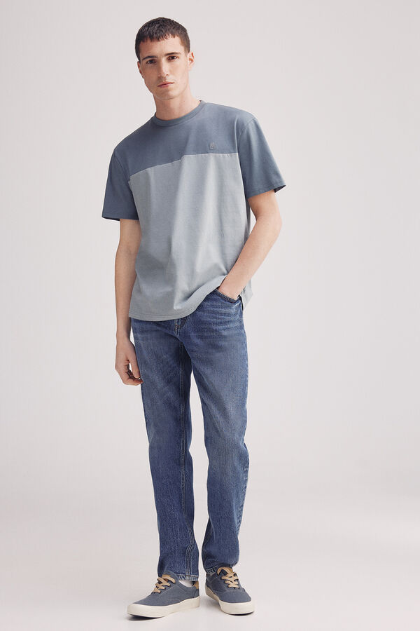 Springfield T-shirt color block azul