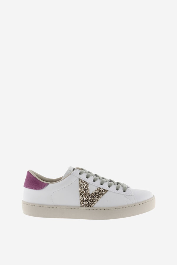 Victoria Zapatillas detalle glitter fucsia