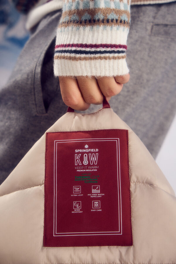 Springfield Casaco acolchoado t&eacute;rmico vermelho