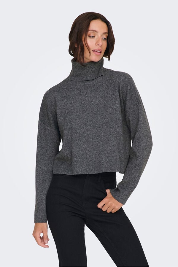 Only Camisola de gola cinzento